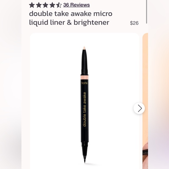 3 for $18!! 💜 Tarte Double Take Awake Eyeliner - Black and Tan - Picture 7 of 7